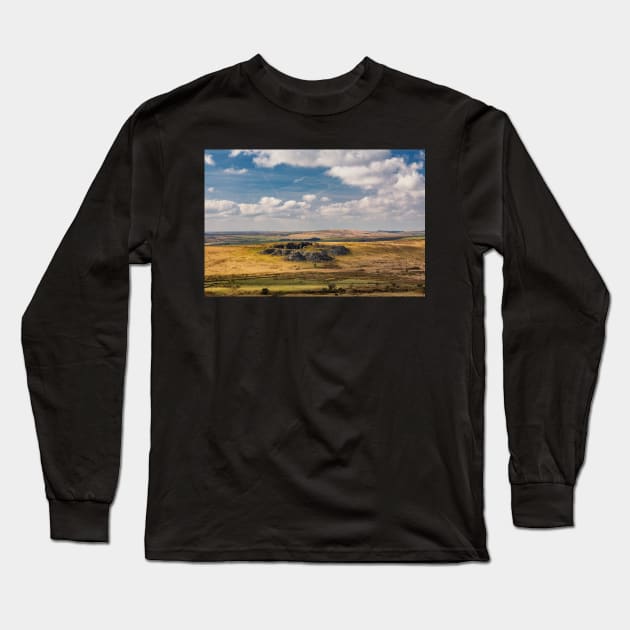 Gold Diggings Quarry, Minions, Bodmin Moor, Cornwall Long Sleeve T-Shirt by dasantillo